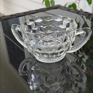 Crystal sugar bowl